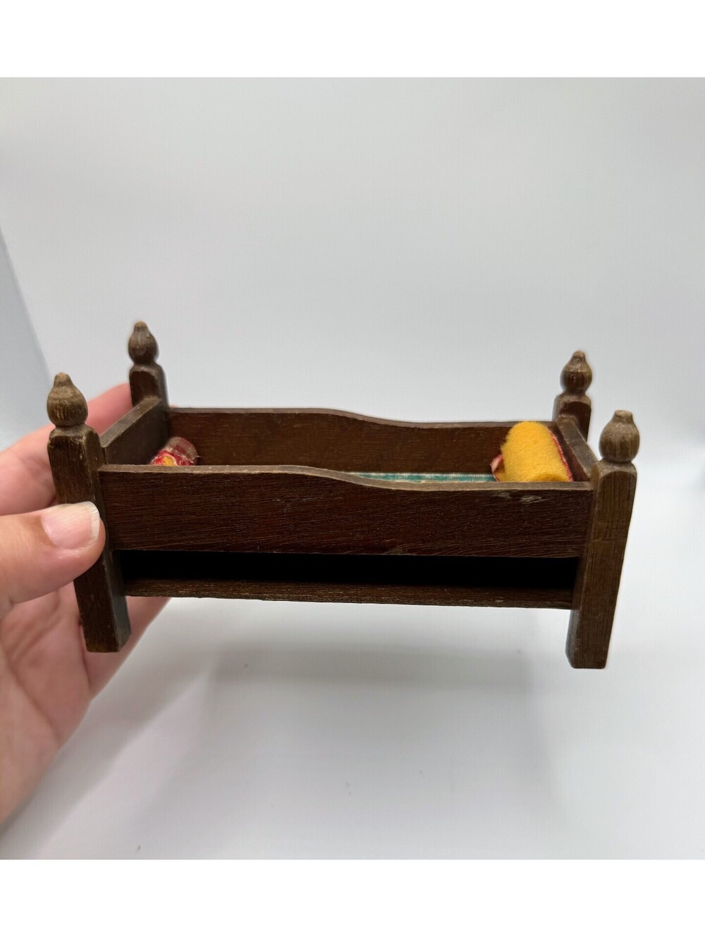 1:12 Scale Vintage Concord Miniatures Dollhouse Wood Trundle Bed No Trundle